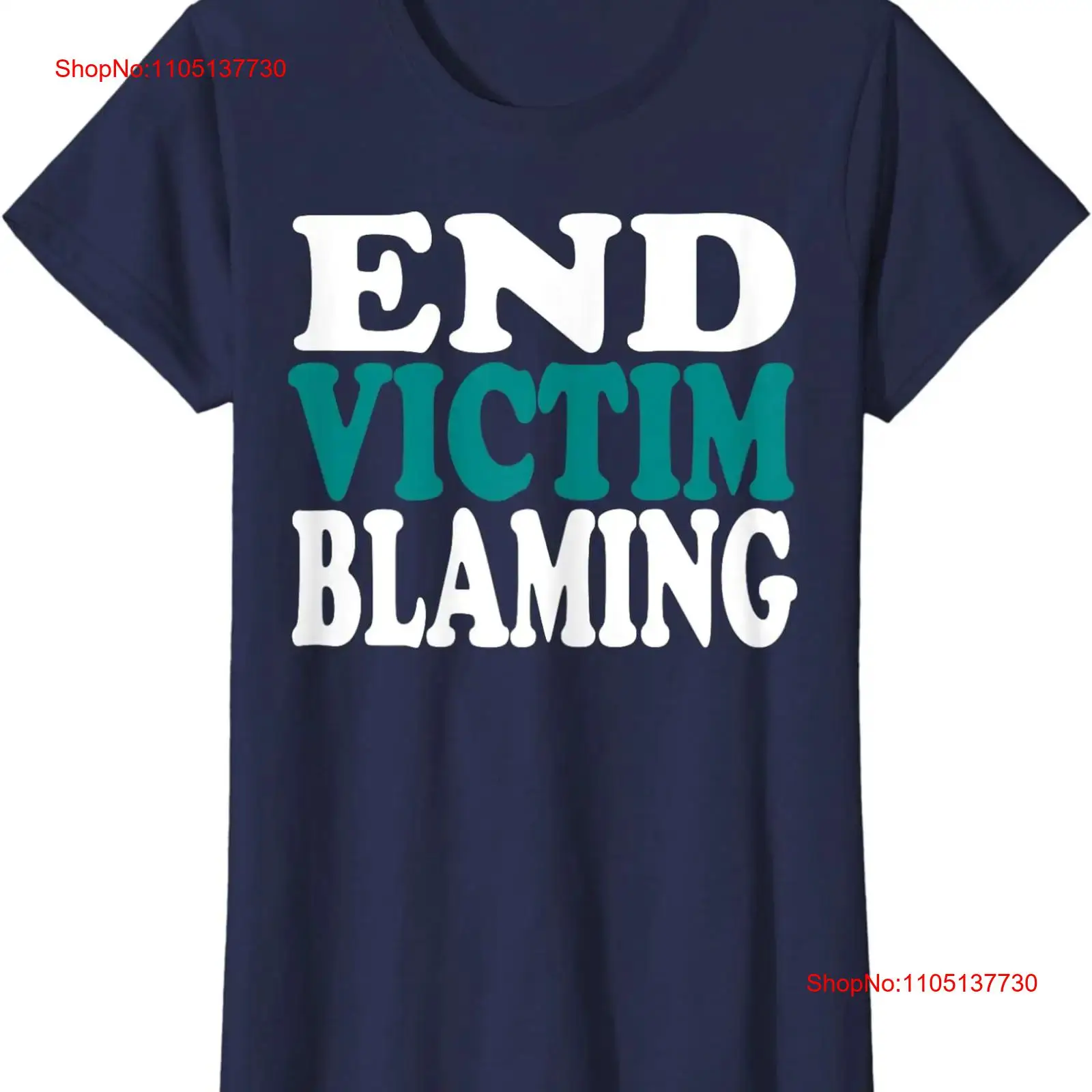 Vintage Fashion Victim Shirt - 성폭력 피해자 비난 중지 촉진 월
