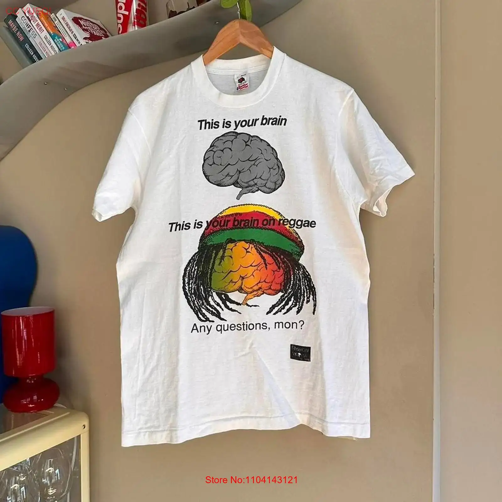 Vintage Fashion Victim Shirt - 빈티지 1990 패션 빅티미트 레게 티셔츠