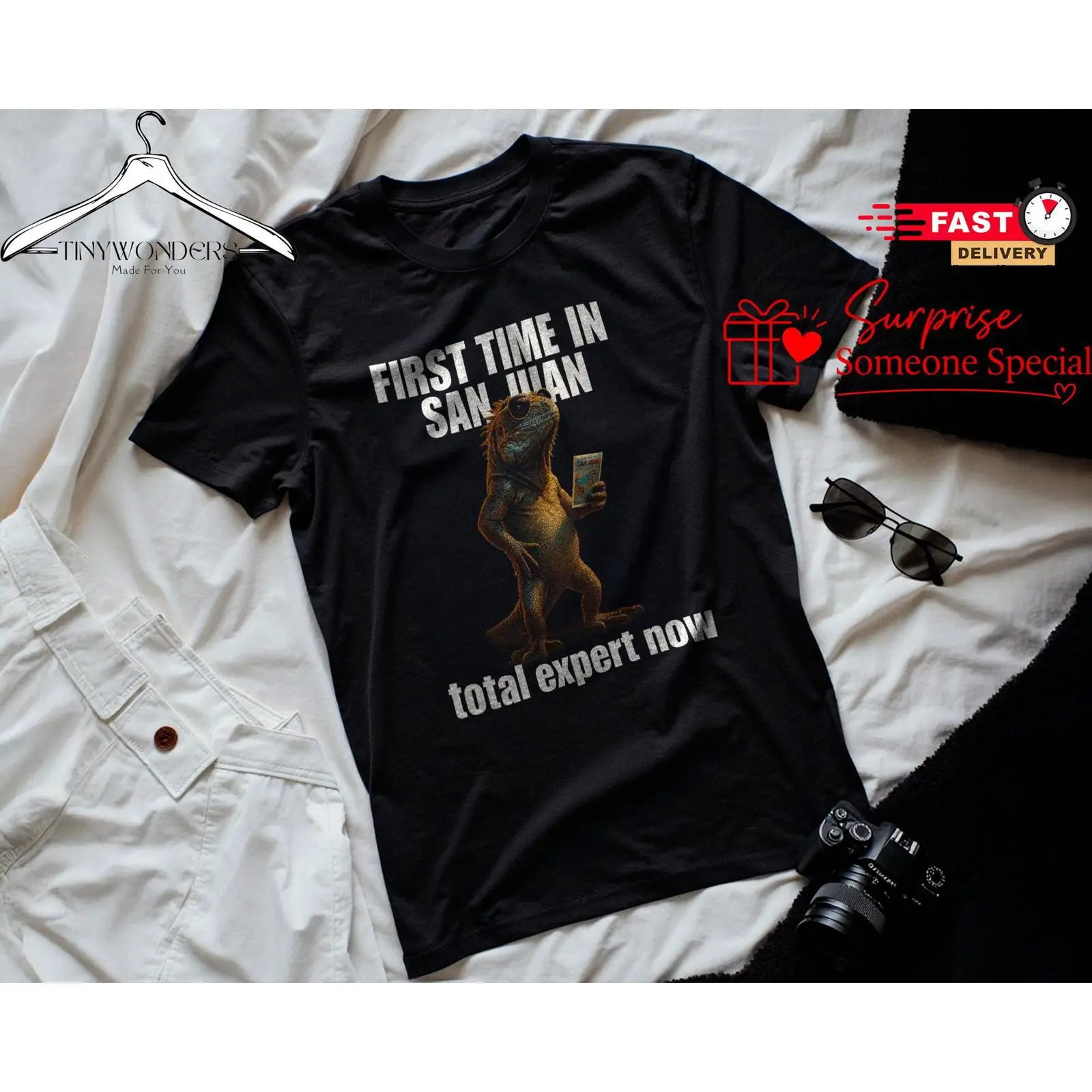 Vintage Fashion Expert - San Juan Iguana Meme T 셔츠의