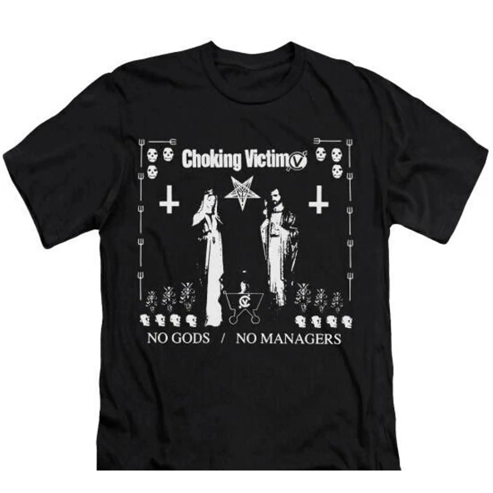 Vintage Fashion Victim Shirt - Choking Victim T 셔츠 밴드 머치