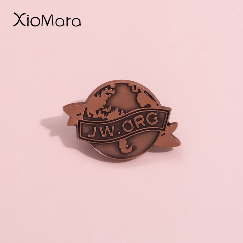 Vintage Fashion Org - JW ORG 어스 에나멜 핀, 맞춤형