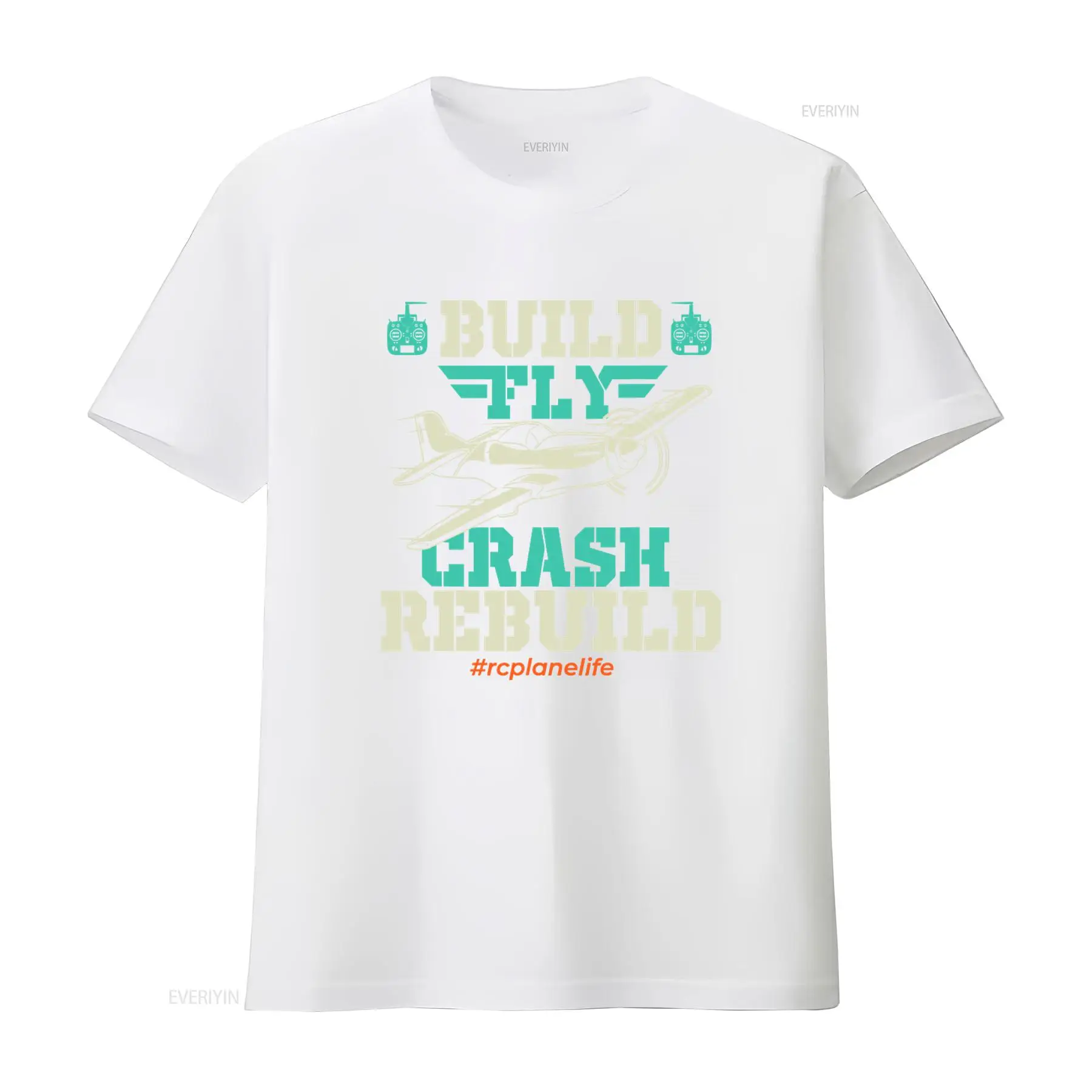 빌드 플라이 크래시 리빌드 RC 비행기 조종사 티셔츠  - Vintage Fashion Build 리뷰 및 가격