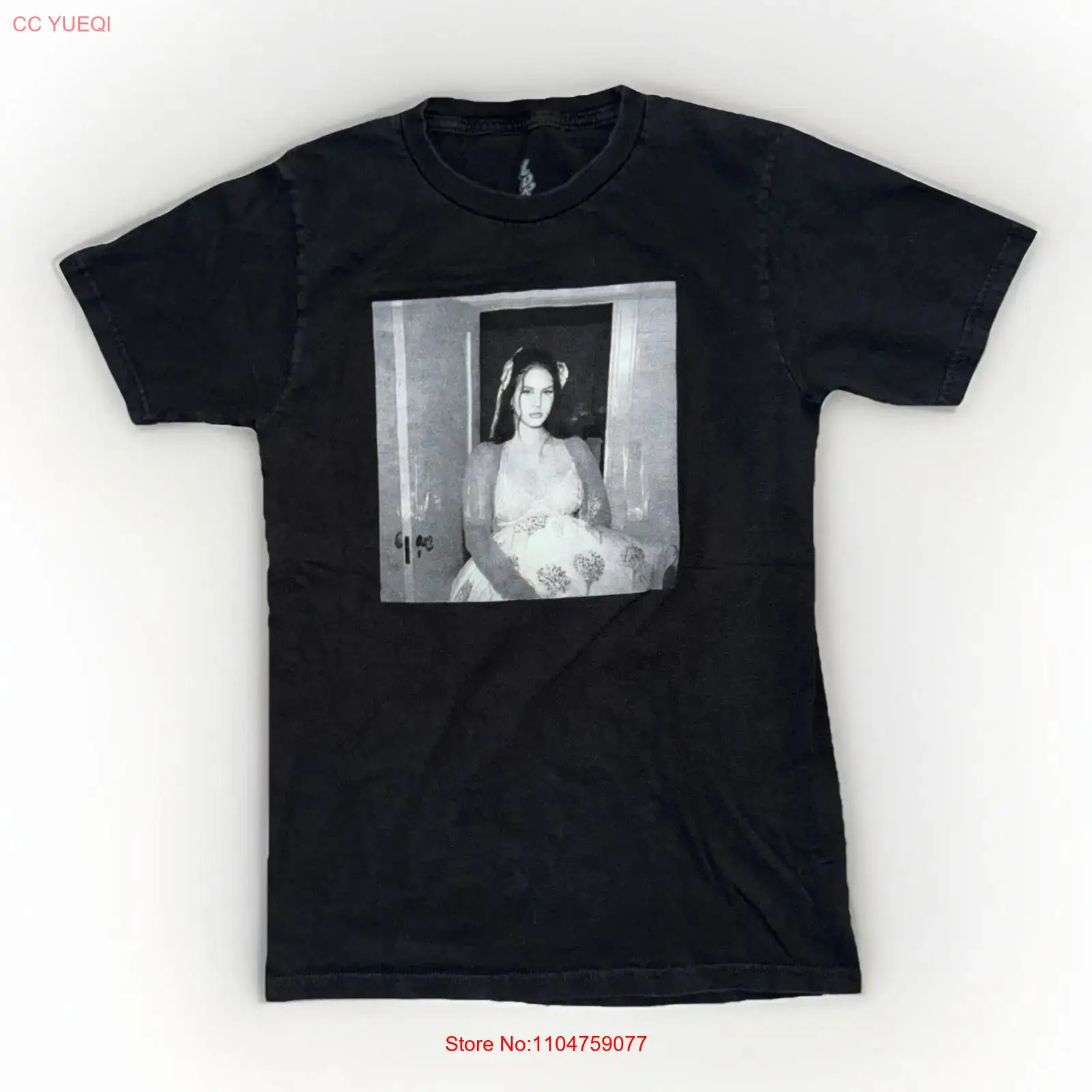 라나 델 레이 포토그래픽 티셔츠 블랙 XS 16x24  - Vintage Fashion Photographers 리뷰 및 가격