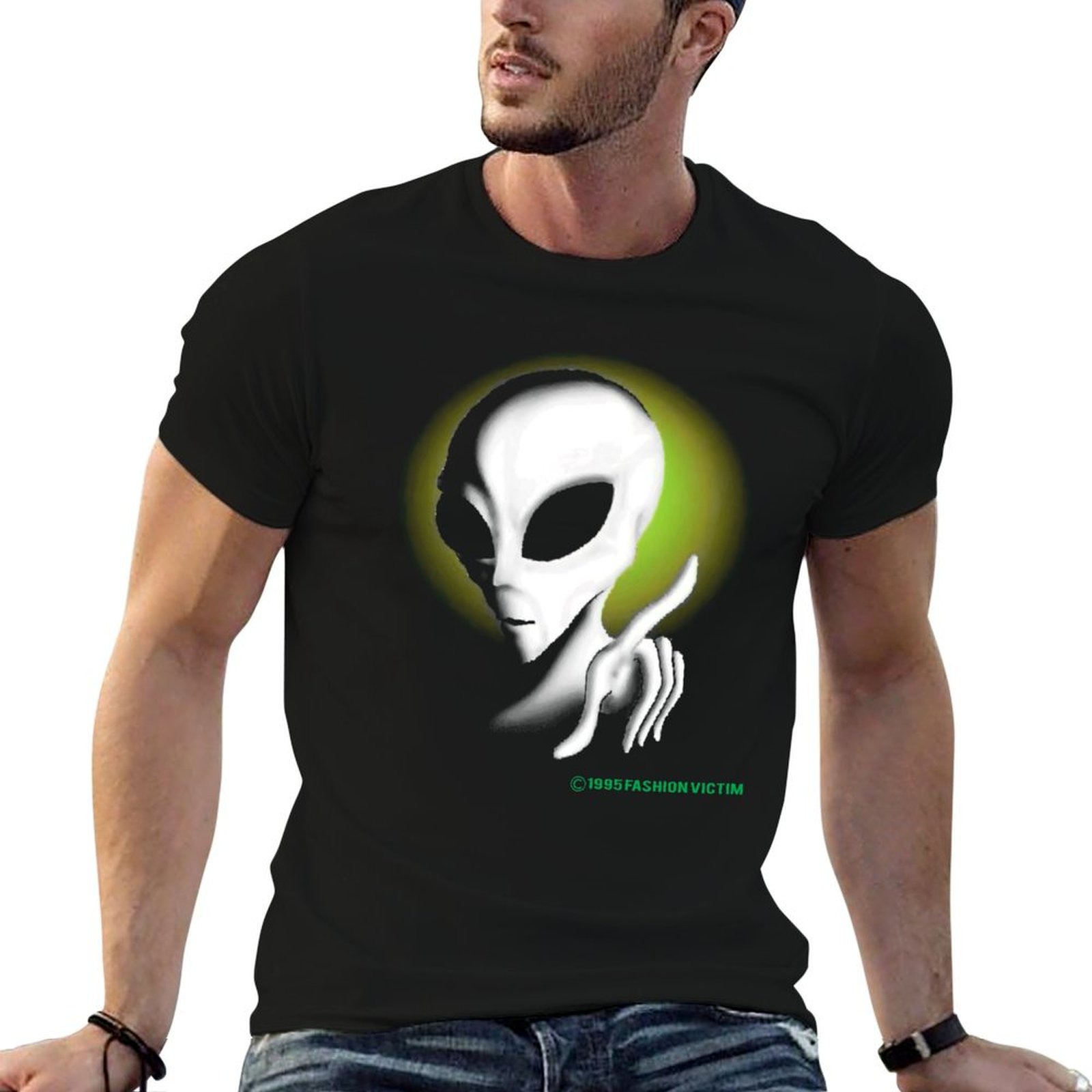 1995 ALIEN Vintage Glow In The - Vintage Fashion Victim Shirt 리뷰 및 가격