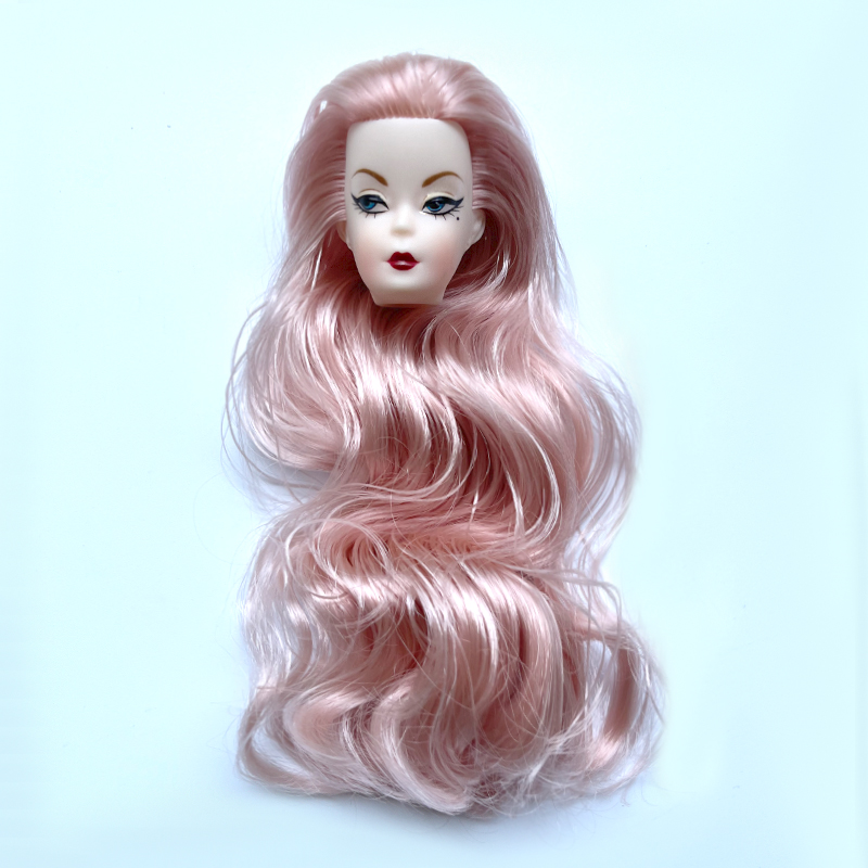 블루 아이 웨이브 컬 헤어 인형 머리 (11.5인치 인 - Vintage Fashion Girl 리뷰 및 가격