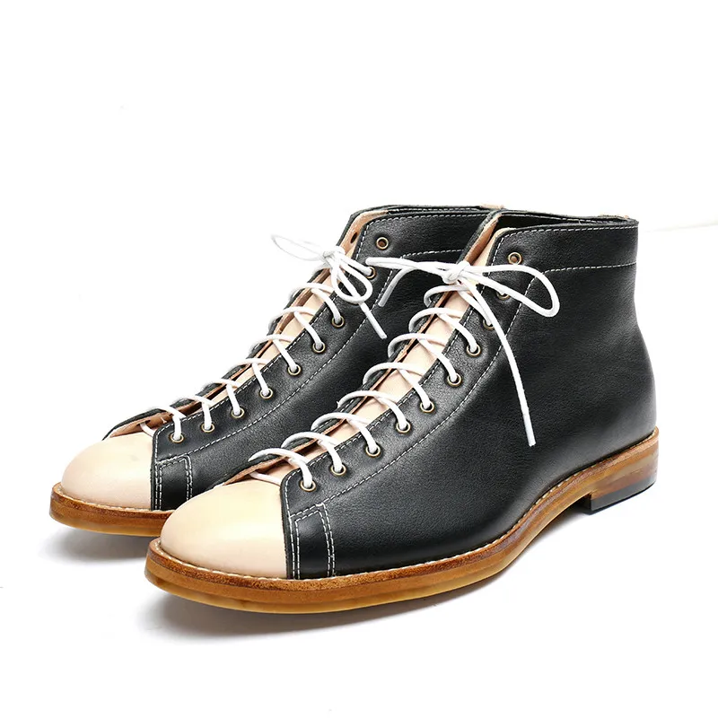 하이 툴링 부츠 남성용 Goodyear-Welted 빈 - Vintage Fashion Style 리뷰 및 가격